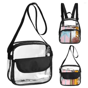 Ryggsäck unisex framficka sport klar väska transparent handväska pvc