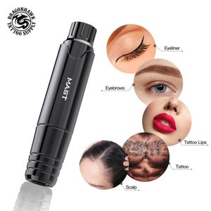 Mast P10 Topp Permanent Makeup Machine Rotary Tattoo Gun Pen Eyebrow Lips Tattoo Machine Pen Device Set Tillbehör för tatuering 240103