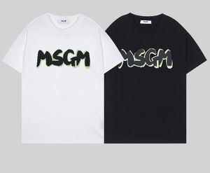 Designer camiseta verão manga curta oversized MSGMSG t-shirt homens camiseta tee branco mulheres roupas masculinas