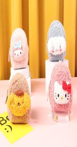 Plush backpack Christmas new style sheep curls fashion coin purse cute earphone bag card bag lipstick small gift storage DHL2625609