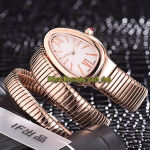 Eternity 8 Kolor Tanie wysokiej jakości 103002 Biała tarcza Szwajcarska kwarc Watch Watch Rose Gold Case Double Pętla Bransoletka Moda W252Q