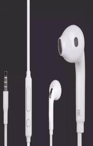 Nowa promocja fabryki jakości stereo dla Samsung S7 S6 S6 Edge Earbud Słuchawki słuchawkowe 35 mm bez opakowania White EOE4451577