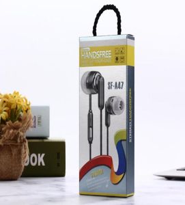 Sälj nya hörlurar SFA47 EARPHONES Hand Universal 35mm inear hörlurar hörlurar Hörlurar Stereo -headset med MIC6425557