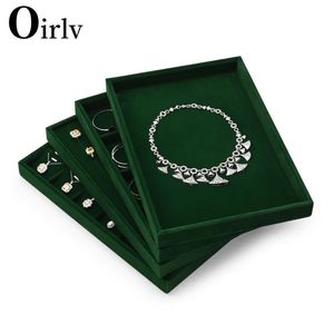 Oirlv Samt-Schmuck-Display-Tablett, exquisiter Schmuckhalter, tragbar, Ring, Ohrringe, Halskette, Organizer, Aufbewahrungsbox, Organizer 240103