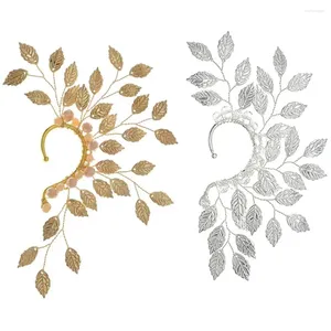 Orecchini posteriori brillanti da sposa fatti a mano con strass stile retrò ornamenti per morsetti per l'orecchio donne ragazze