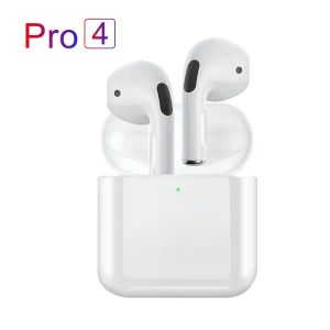 Pro 4 TWS Bluetooth 무선 이어폰 호환 5.0 헤드폰 이어 버드 헤드폰 Xiaomi iPhone Pro4 이어 버드를위한 마이크가있는 방수 헤드셋