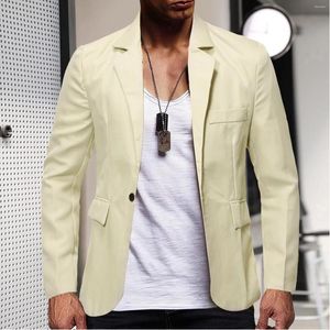 Ternos masculinos de luxo casual terno casaco blusa lapela um botão fino ajuste elegante jaqueta camisas festa formal blazer cor sólida com bolso