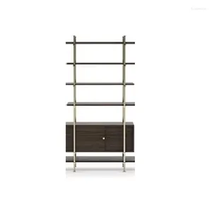 Decorative Plates Furniture Bookshelf Storage Rack Floor Standing Metal Wine Cabinet Minimalist Display