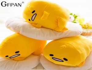 4030cm gudetama ovo preguiçoso jun brinquedo de pelúcia gema de ovo irmão grande travesseiro preguiçoso bolas boneca recheada para crianças presente de natal y2009406235