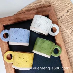 Mugs Small And Irregular Korean Ins Wind Splash Ink Cup Breakfast Milk Ceramic Mark Coffee