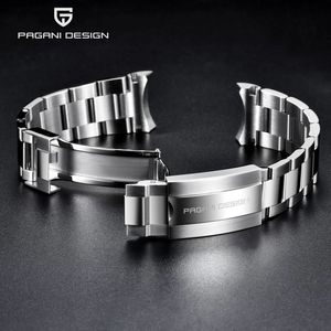 Pagani Design Office Original PD1661 PD1662 PD1651 Watch 316L Stainles Steel Band Strap Jubilee Armband Bredd 20mm längd 220mm 240104