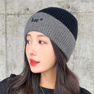 Berets Winter Beanies For Women Cotton Blends Warm Soft Knitted Hats Men Caps Women's Skullies Girl Wholesale