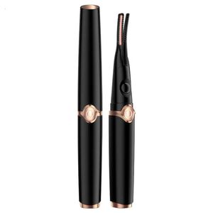 Elektrisk ögonfrans curler Fast värme Järntemperatur Justerbar naturlig ögonfransrulle Make Up Lashes Curl Pen USB Laddning 240104