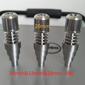 チタンEネイル20mmコイルスモーキングアクセサリー6 in 1 10 mm 14 mm 19mm for pid e-nail温度制御ボックスウォーターバブラーパイプガラスボン