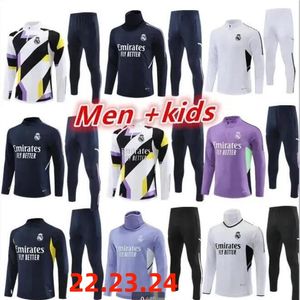 23/24 Real Madrid Tracksuit Sleeveless Vest Suit New Style Madrids Benzema Football Training Suit Chandal Futbol Surveyement Jogging Sweatshirt