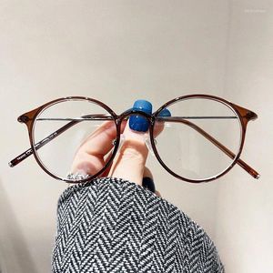 선글라스 프레임 TR90 재료 여성 안경 둥근 모양 블루 라이트 차단 남자 안경 프레임 판매