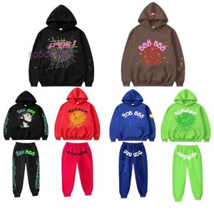 Sp5ders Sweats à capuche pour hommes Spider Sweatshirts Sp5der Young Thug 555555 Angel Pull Rose Rouge Hoodye Pantalon Hommes Top1 Qualité Chaussure Impression Taille Web S-2XL P3CJ