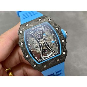Fantastyczny projektant mechaniczny r i c h a r D luksusowy superklonowy na rękawe rm055 m25N AAA automatyczny ruch Wodoodporny zegarek Wspadł Włókna węglowego Sapphire Mirror