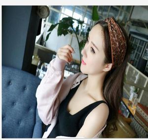 Designer Elastic Silk Turban Headbands for Women New Letter Gold Threat head scarf Cross Turban hair bands Head Scarf Headwrap Gif6412243