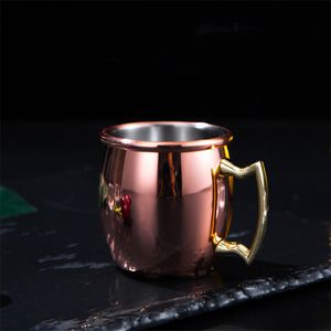 Bar Mini Moscow Mule Cups Creative Cocktail Cup Small Copper mugs Stainless Steel Shot mug LT748