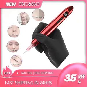 Maschine Neue Pmu Wireless Tattoo Hine Stift für Permanent Make-Up Leistungsstarke Coreless Motor Schnelle Aufladung 1200ma in Beauty Academy