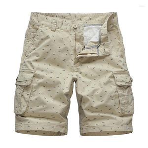 Männer Shorts 2024 Sommer Casual Baumwolle Mode Stil Arbeitskleidung Hosen Multi-Pocket Bermuda Männliche Reithose Strand Schweiß