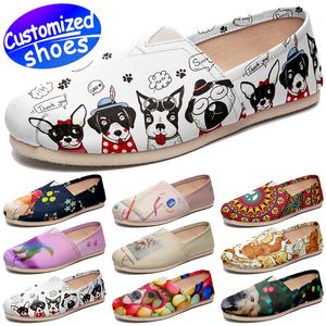Customized shoes toms shoes cloth shoes star lovers diy shoes Retro casual shoes men women shoes outdoor sneaker pet dog red black big size eur 35-47
