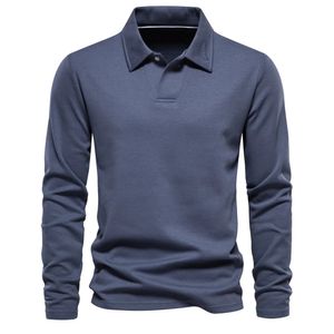 Herbst Stickerei Polo T Shirt für Männer Lange Ärmel Casual Männer Social Polo Shirts Luxus Golf Shirt Männer der Designer Kleidung 240103