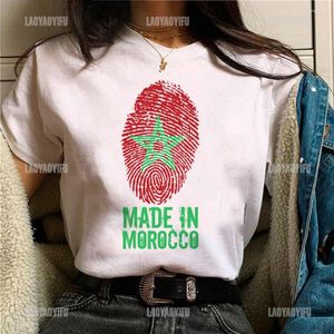 Herren T-Shirts Maroc Marokko Top Damen Y2K Harajuku Manga Shirt Mädchen Anime Lustige Kleidung Lässig O-Ausschnitt