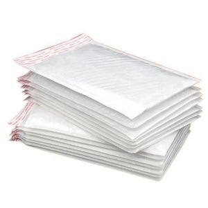 Weiße Perle Film Blase Umschlag Kuriertaschen Verpackung Versandtaschen kostenloser Versand Qpcqb