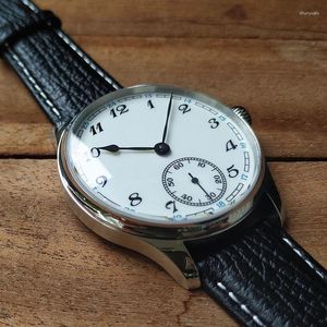 腕時計Vakuy Men's WatchスモールセカンドハンドベーキングブルーポインターエナメルファッションビジネスレトロマニュアルメカニカルST3621
