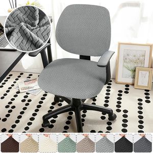 Stretch Seat Cover Jacuquard Office Chair Cover Computer Seat Slipcover Matsstol Desk Pall Slipcover Sillas de Oficina 240104