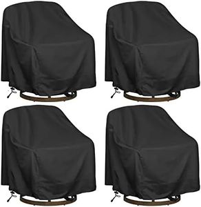 Swivel Lounge Stol Cover 4 Packwaterproof Heavy Duty Outdoor Chair Cover 39 L X 37 W X 38 H Möbel Cove Stol Cover 240104