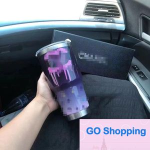 All-matching Food Grade Stainless Steel Double Drinking Cup Gift Box Car Household Milk Tea Coffee Thermos Cups Wholesale