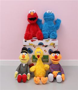 Nyaste 32 cm och 55 cm originalfake BFF Sesame Street 5 Modeller Plush Toys Elmo/Big Bird/Ernie/Monster fyllda bästa kvalitet Stora gåvor för barn3758382