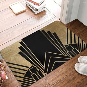 Carpets Art Deco Design Doormat Polyester Floor Mat Cushion Carpet Kitchen Entrance Home Rugs Mats Bedroom Non-slip Footpad