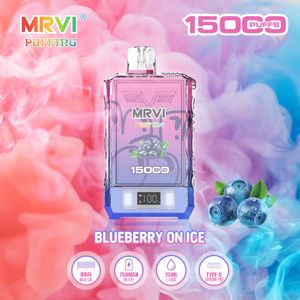 Original MRVI Puffing 15000 puff Vapes descartáveis Puff 15k vape caneta E-cigarros vaper 2% 5% 25ml Pod pré-preenchido Bobina de malha 750mAh Bateria recarregável 10 Flaovrs