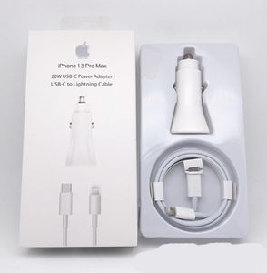 Incar Chargers för iPhone PD 20W Car Charger Ställ Apple USBC -biladapter Cigarettändare konvertering2917992