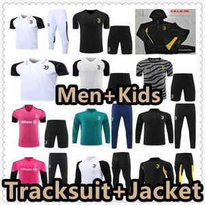 23 24 juventus tracksuit choccer coureys 22 2023 2024 MILIK DI MARIA VLAHOVIC KEAN POGBA Chiesa McKennie Locatelli Jersey Kits Men Kids 888