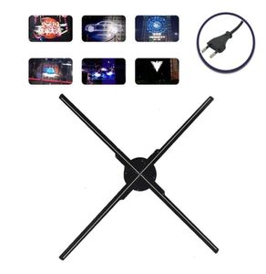 Cell Phone Mounts Holders 3D Hologram Fan Advertising Display Projector W 224 LED Beads Wifi Control Floating Art Decorative Ho7044269