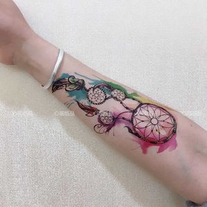 Acchiappa trucco Piuma da sogno per labbra Lettera inglese Sanscrito retro otto caratteri Adesivo per tatuaggio impermeabile con trasferimento d'acqua Adesivo a colori D