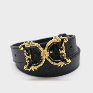 Bälten DD Golden Flora Buckle Belt Women äkta kalvskinband för jeans och klär europeisk populär designad het försäljning