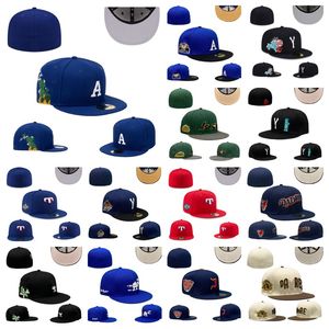 2024 Novos chapéus unissex ajustados Ajustável L A Baskball Caps Hip Hop Peak Designer Hat para Hip Hop Closed Mesh Sun Beanies Cap Equipado Tamanho 7-8