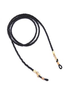 Neue 79 Sonnenbrille Lanyard Strap Halskette Geflecht Leder Brillen Brillen Kette Perlen Schnur Lesebrille Brillen Zubehör5577832