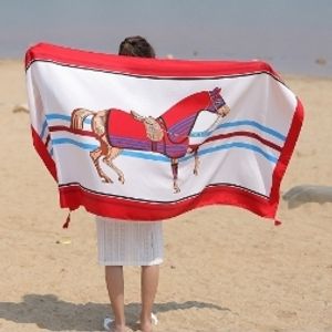 Classic Scarf Beach Travel Beach Towel Printed Silk Scarf Sunscreen Shawl Twill Scarf Factory Wholesale Direct Sales