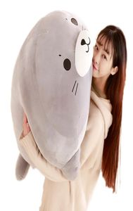 Cuddly Soft Fat Sea Animal Seal Plush Toy Big Stuffed Cartoon Sea Lion Doll Sleeping Pillow Kid Gift 60cm 85cm DY500973306413