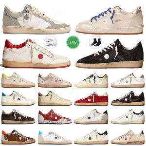 Italy Brand Dirty Old Sneakers Designer Shoes Star Trainers Fashion Women Mens Superstars Ball-star Womens shoes