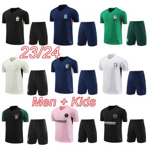 México Tracksuits 2023 2024 Germanyes Inter Mens Kids Football Tracksuit Kits 23 24 Italys Miami Men Shorts Boys Soccer Training Jersey Kit Argentina Terno Conjuntos Infantis