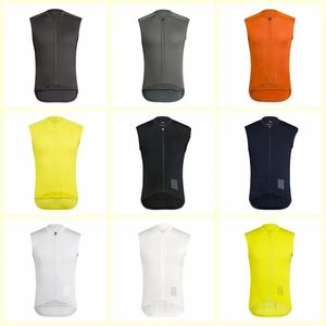 Top RAPHA team Ciclismo Maglia senza maniche Gilet Traspirante Poliestere ad asciugatura rapida Nuovo abbigliamento da ciclismo estivo di qualità per bicicletta da esterno da uomo