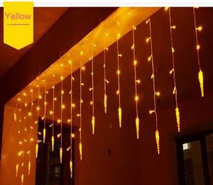 Strings świąteczne oświetlenie 4x0,6 M SCICLE SCRINGS KOLEJNY Świąteczna Wróżka LED łańcuch kurtyny Luminarias Garland Dekoracja Bożego Narodzenia